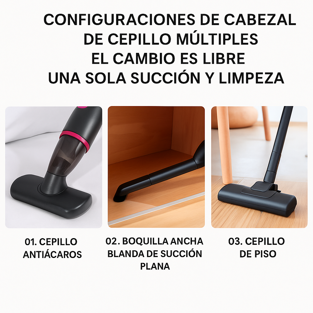 Aspiradora Vertical 3 en 1 Portátil