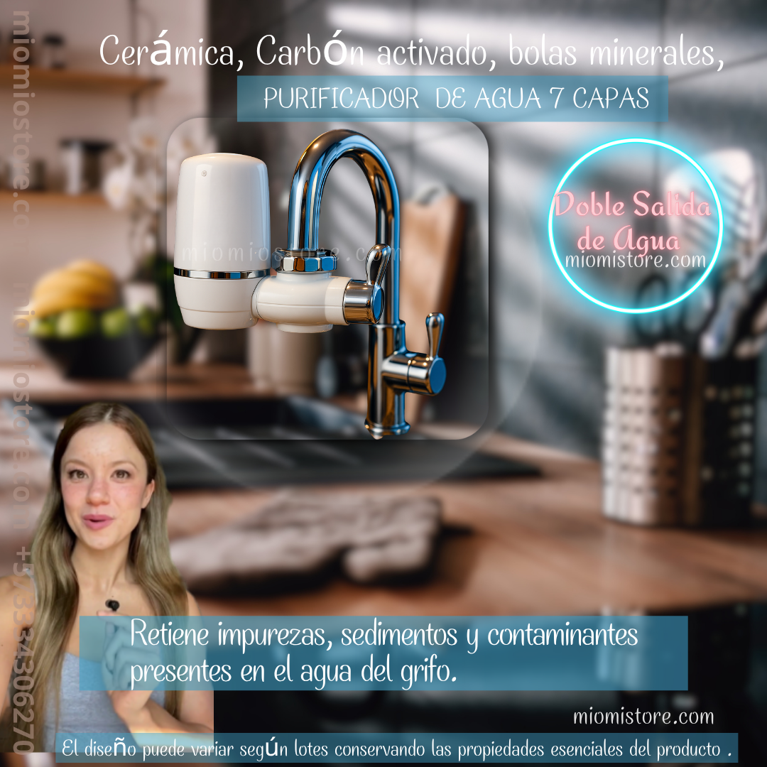 Filtro Purificador de Agua 7 Niveles + Repuesto