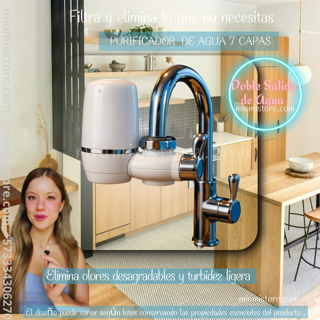 Filtro Purificador de Agua 7 Niveles + Repuesto