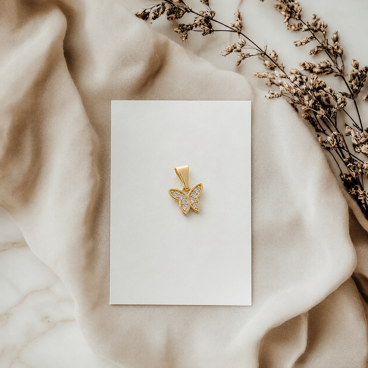 Dije Mariposa Blanca 4 YL0102-54